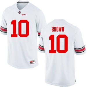 Men Corey Brown White OSU Buckeyes Football #10 Jersey 384530-787