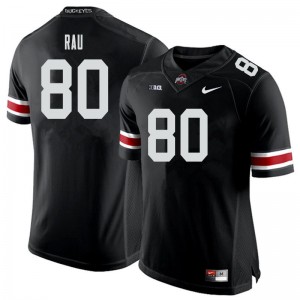 Men Corey Rau Black Ohio State Buckeyes Football #80 Jersey 849856-262