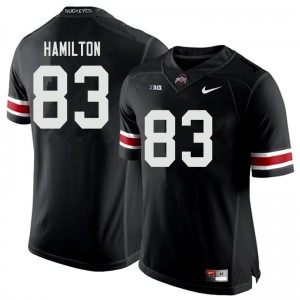 Men Cormontae Hamilton Black Ohio State Football #83 Jersey 243234-845