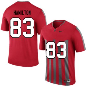 Men Cormontae Hamilton Retro Ohio State Buckeyes Football #83 Jersey 432201-941