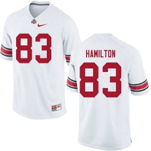 Men Cormontae Hamilton White OSU Football #83 Jersey 928267-736