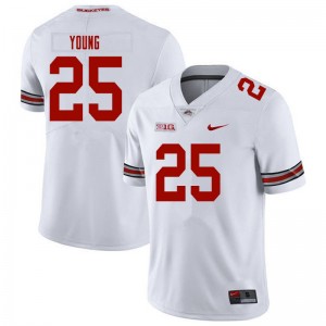 Men Craig Young White Ohio State Football #25 Jersey 322692-634