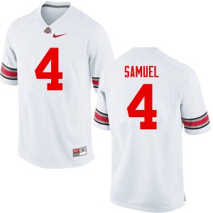Men Curtis Samuel White Ohio State Football #4 Jersey 500564-100