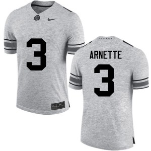 Men Damon Arnette Gray Ohio State Football #3 Jersey 750812-446