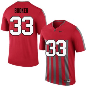 Men Dante Booker Throwback OSU Buckeyes Football #33 Jersey 704506-750
