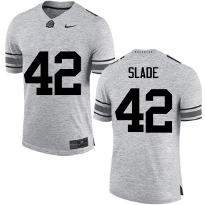 Men Darius Slade Gray Ohio State Football #42 Jersey 692569-729
