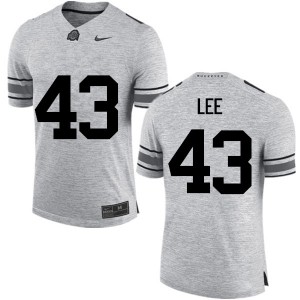 Men Darron Lee Gray OSU Football #43 Jersey 317797-755