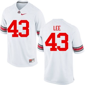 Men Darron Lee White OSU Football #43 Jersey 898277-332