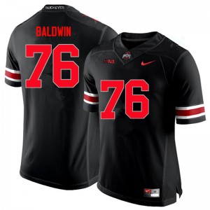 Men Darryl Baldwin Black OSU Football #76 Jersey 593112-488