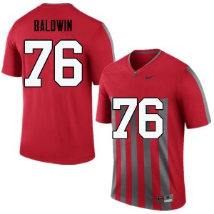 Men Darryl Baldwin Throwback OSU Football #76 Jersey 574720-345