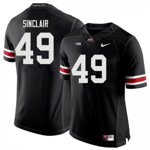 Men Darryl Sinclair Black Ohio State Football #49 Jersey 785269-296