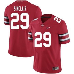 Men Darryl Sinclair Red Ohio State Football #29 Jersey 277622-138