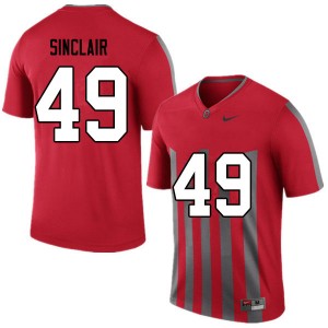 Men Darryl Sinclair Retro Ohio State Buckeyes Football #49 Jersey 759485-176