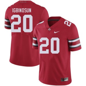 Men Davison Igbinosun Red Ohio State Buckeyes Football #20 Jersey 603118-157