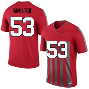 Men Davon Hamilton Throwback Ohio State Football #53 Jersey 533637-245