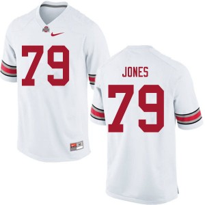 Men Dawand Jones White Ohio State Football #79 Jersey 243161-330