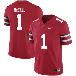 Men Demario McCall Red OSU Football #1 Jersey 372290-438