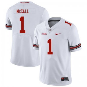 Men Demario McCall White Ohio State Buckeyes Football #1 Jersey 730962-661