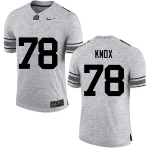 Men Demetrius Knox Gray Ohio State Buckeyes Football #78 Jersey 495293-789