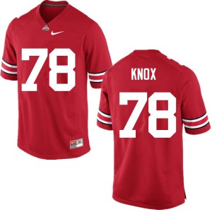 Men Demetrius Knox Red Ohio State Football #78 Jersey 110708-445