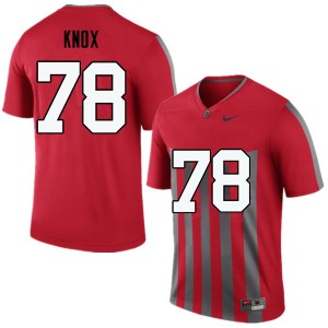 Men Demetrius Knox Throwback Ohio State Football #78 Jersey 126367-633
