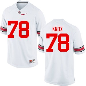 Men Demetrius Knox White Ohio State Football #78 Jersey 332178-211