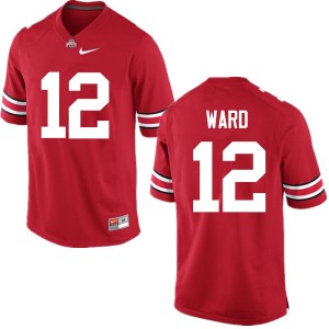 Men Denzel Ward Red OSU Buckeyes Football #12 Jersey 400603-928