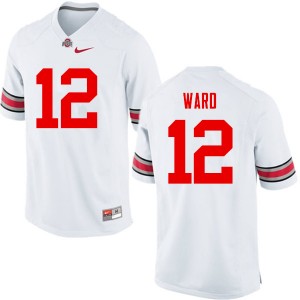 Men Denzel Ward White Ohio State Football #12 Jersey 304606-172