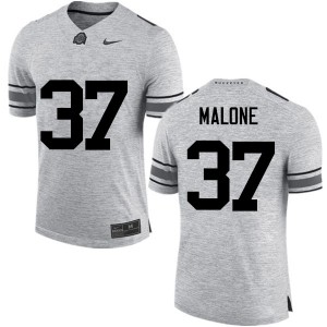 Men Derrick Malone Gray Ohio State Football #37 Jersey 135383-388