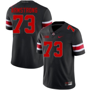 Men Devontae Armstrong Blackout OSU Football #73 Jersey 952545-826