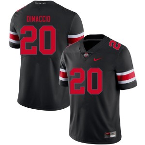 Men Dominic DiMaccio Blackout Ohio State Football #20 Jersey 428324-477