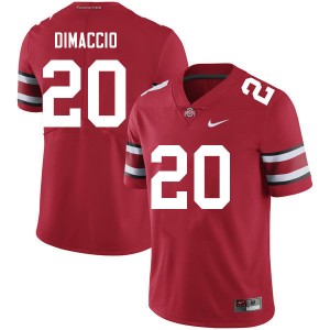 Men Dominic DiMaccio Red Ohio State Football #20 Jersey 847983-110