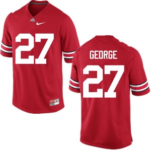 Men Eddie George Red Ohio State Football #27 Jersey 362729-446