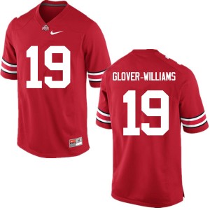 Men Eric Glover-Williams Red OSU Buckeyes Football #19 Jersey 243434-713