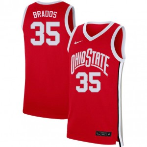 Men Gary Bradds Scarlet Ohio State Buckeyes Basketball #35 Jersey 287775-308