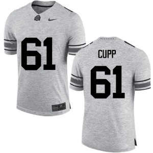 Men Gavin Cupp Gray Ohio State Football #61 Jersey 316670-691