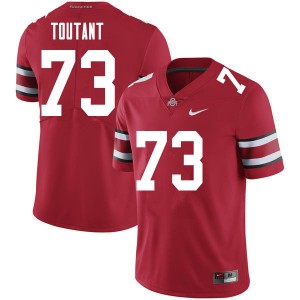 Men Grant Toutant Red Ohio State Buckeyes Football #73 Jersey 589648-834