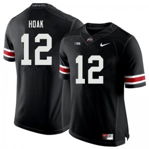 Men Gunnar Hoak Black OSU Buckeyes Football #12 Jersey 124060-755