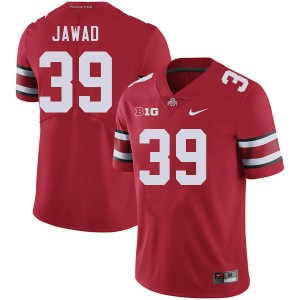 Men Hadi Jawad Red Ohio State Buckeyes Football #39 Jersey 927341-392