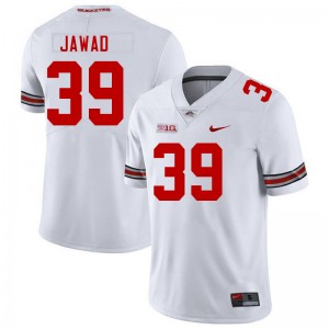 Men Hadi Jawad White Ohio State Football #39 Jersey 333616-828