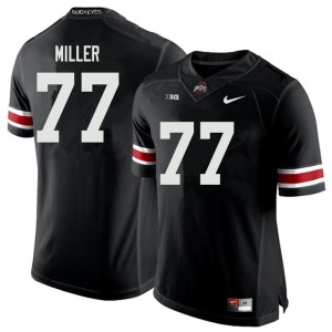 Men Harry Miller Black Ohio State Football #77 Jersey 710092-160