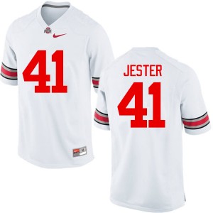 Men Hayden Jester White Ohio State Buckeyes Football #41 Jersey 800280-712