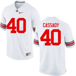 Men Howard Cassady White Ohio State Buckeyes Football #40 Jersey 616472-547