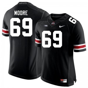 Men Ian Moore Black Ohio State Football #69 Jersey 485560-418