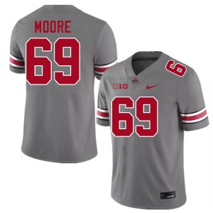 Men Ian Moore Grey Ohio State Football #69 Jersey 926177-309