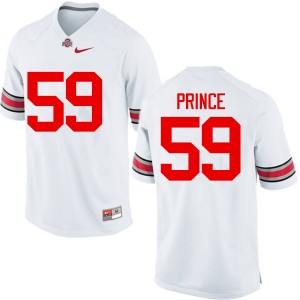 Men Isaiah Prince White OSU Buckeyes Football #59 Jersey 912237-233