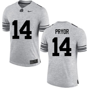 Men Isaiah Pryor Gray Ohio State Buckeyes Football #14 Jersey 202674-922