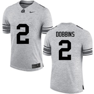Men J.K. Dobbins Gray OSU Football #2 Jersey 647816-928
