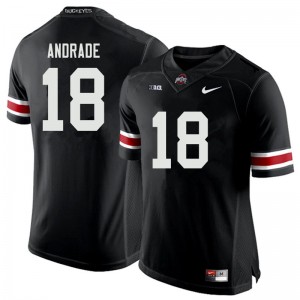 Men J.P. Andrade Black Ohio State Buckeyes Football #18 Jersey 568975-794