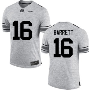 Men J.T. Barrett Gray OSU Buckeyes Football #16 Jersey 265482-306